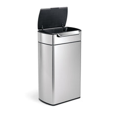 40 litre, rectangular touch-bar bin