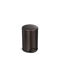 4.5L round pedal bin - dark bronze finish - front view main image