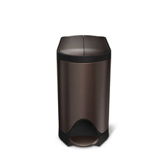 10L butterfly pedal bin - dark bronze finish - main image