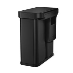 58 litre dual compartment rectangular sensor bin with voice and motion control